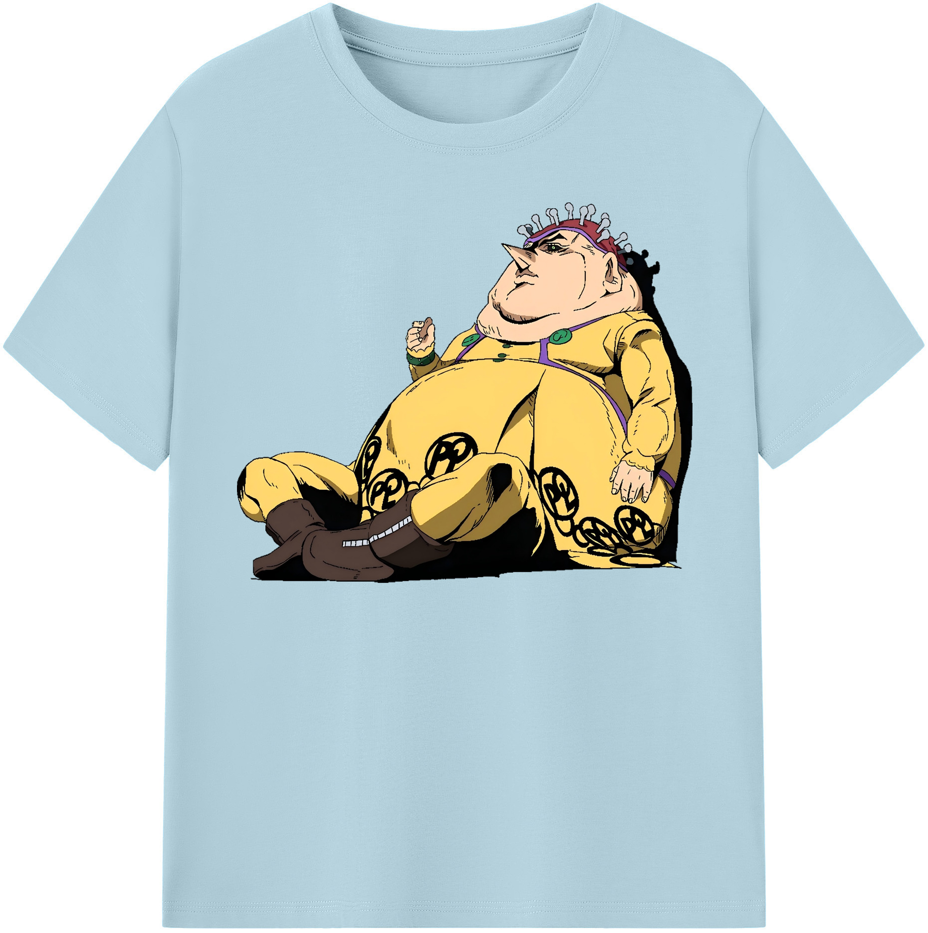 （画像用） ジョジョの奇妙な冒険 ポルポ JoJo's Bizarre Adventure Polpo 綿100％半袖Tシャツ（フロントプリント）